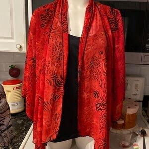 Z womens Dina and Ariel dressy 1 piece regular size blouse XL. EUC